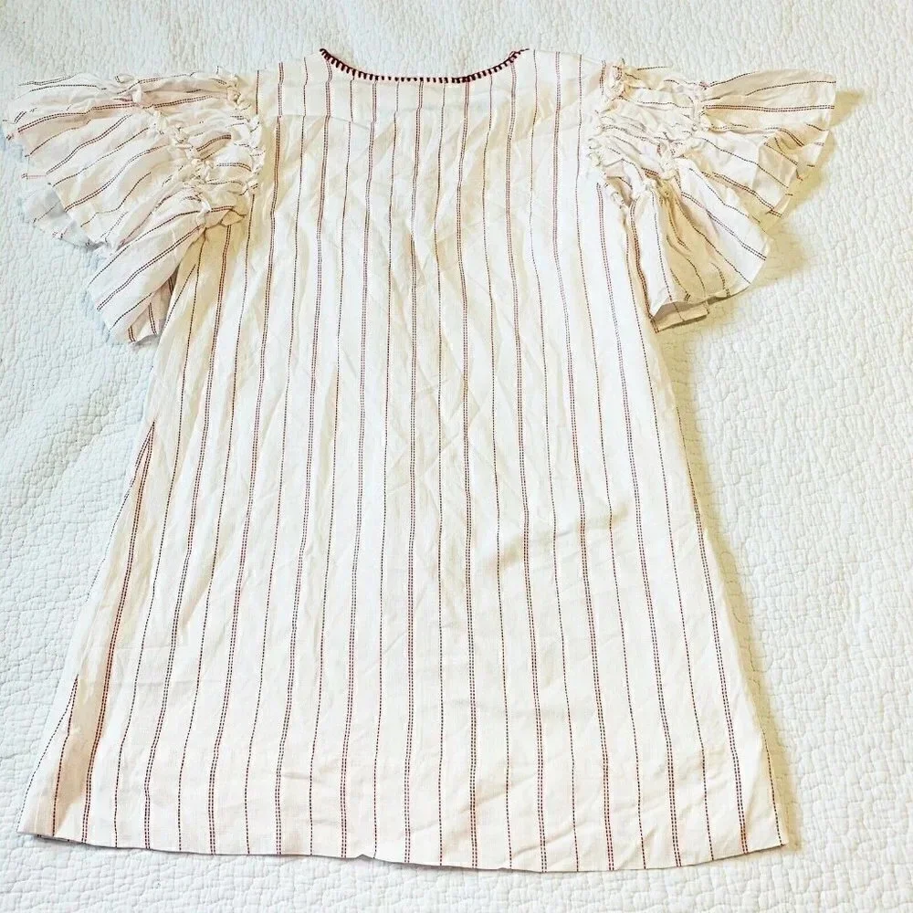 Anthropologie Moon River Size Xs Ira Tasseled Mini Dress Cover Up New! - Picture 7 of 7